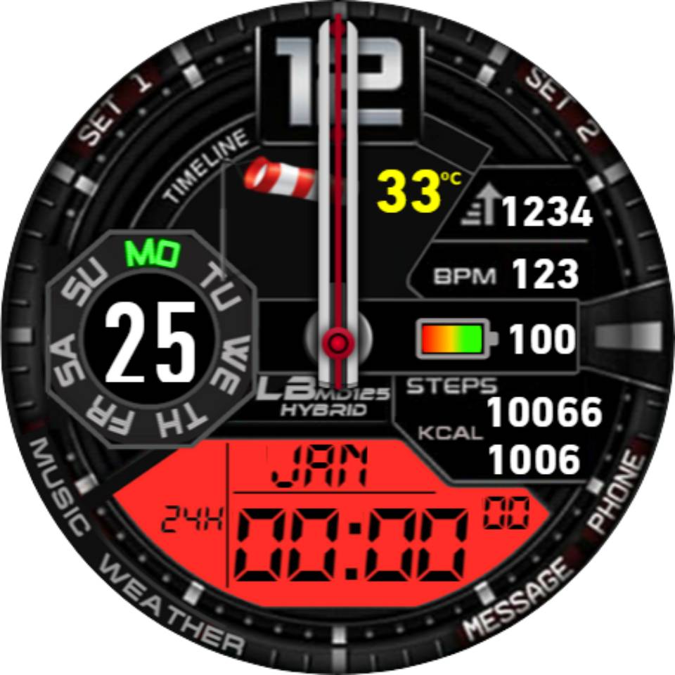 华为Huawei Watch GT/GT 2 46mm GT / GT 2 46mm手表表盘