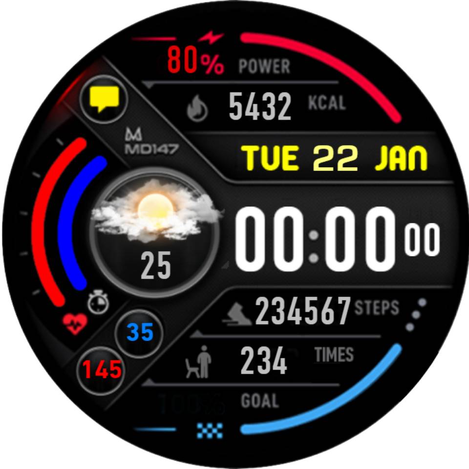 华为Huawei Watch GT/GT 2 46mm GT / GT 2 46mm手表表盘