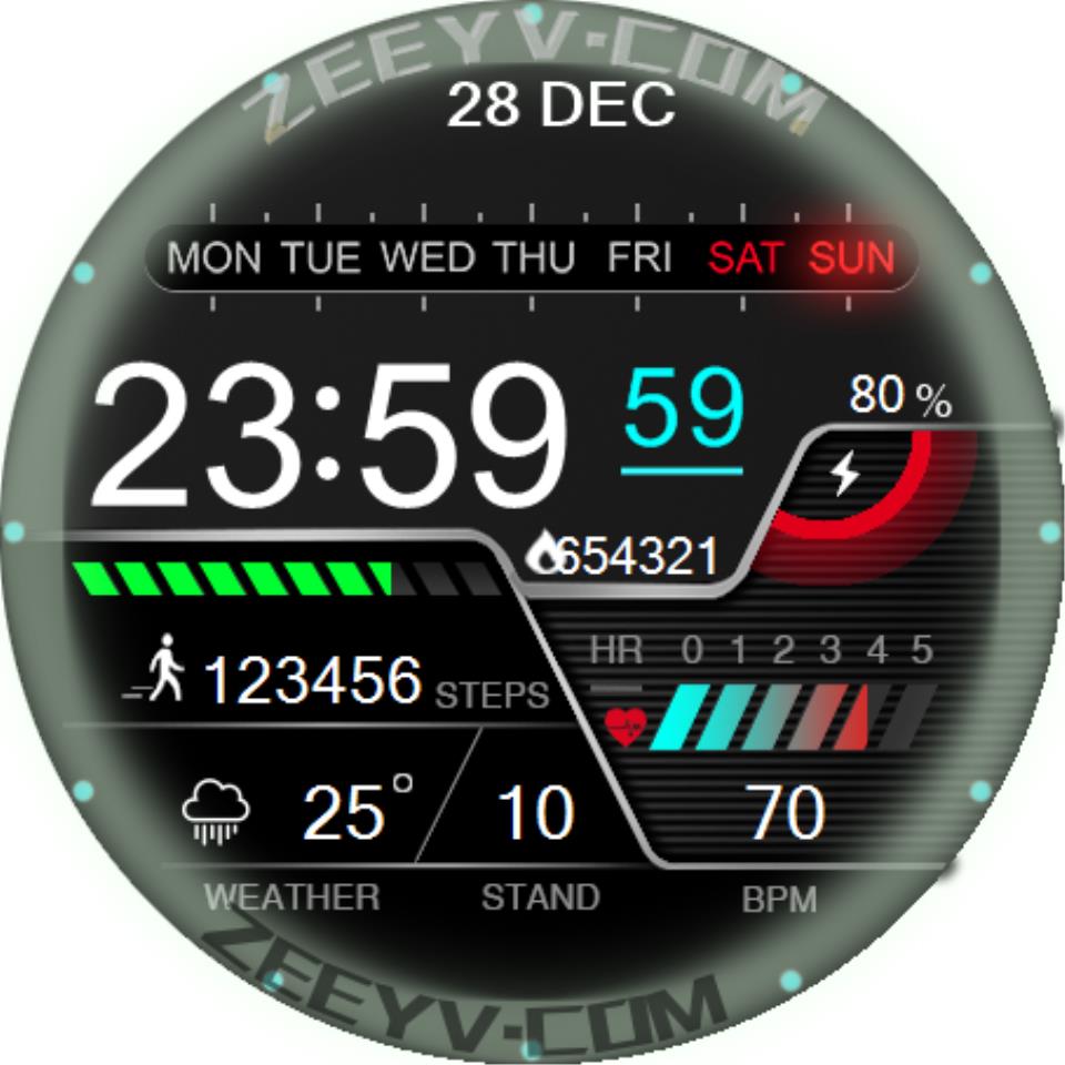 华为Huawei Watch GT/GT 2 46mm GT / GT 2 46mm手表表盘