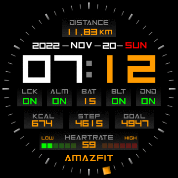 华米跃我Amazfit Verge Lite手表表盘
