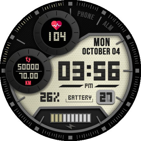 华米跃我Amazfit Verge Lite手表表盘