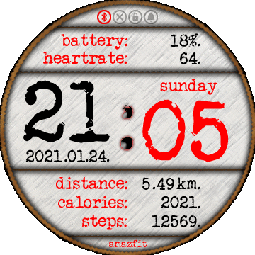 华米跃我Amazfit Verge Lite手表表盘