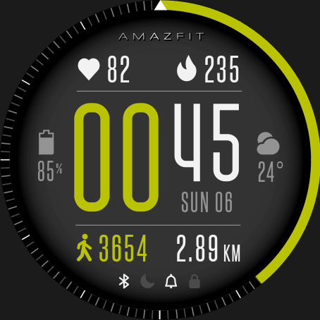华米跃我Amazfit Verge Lite手表表盘