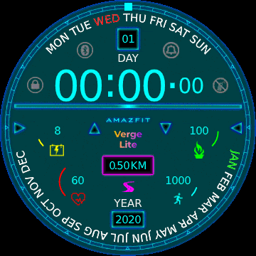 华米跃我Amazfit Verge Lite手表表盘