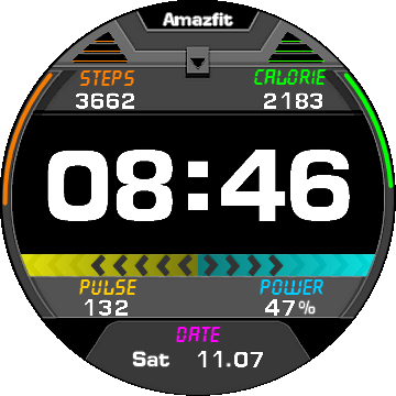 华米跃我Amazfit Verge Lite手表表盘