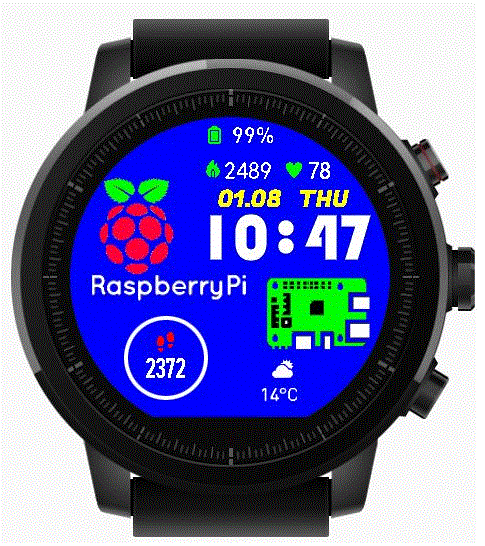 华米跃我Amazfit Pace, Stratos手表表盘
