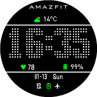 华米跃我Amazfit Pace, Stratos手表表盘
