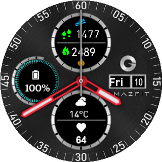 华米跃我Amazfit Pace, Stratos, Stratos 3手表表盘