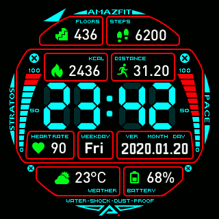 华米跃我Amazfit Pace, Stratos, Stratos 3手表表盘