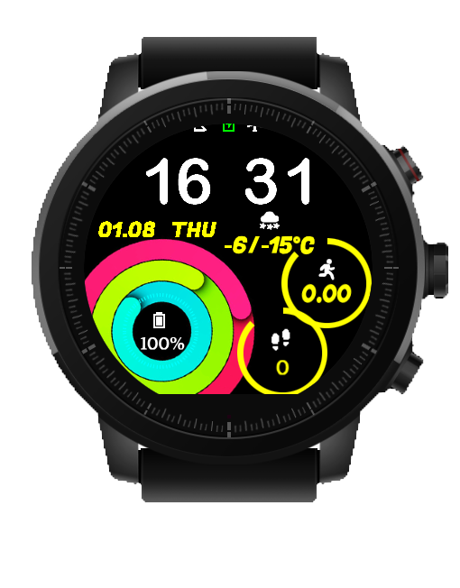 华米跃我Amazfit Pace, Stratos, Stratos 3手表表盘