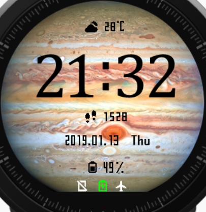 华米跃我Amazfit Pace, Stratos手表表盘