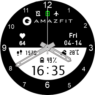 华米跃我Amazfit Pace, Stratos手表表盘
