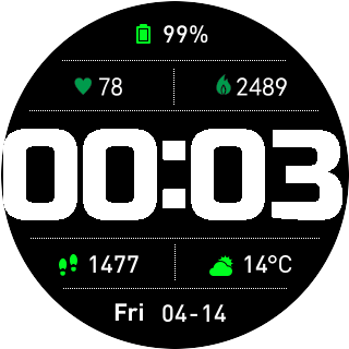 华米跃我Amazfit Pace, Stratos, Stratos 3手表表盘