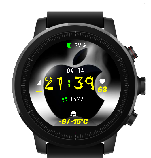华米跃我Amazfit Pace, Stratos手表表盘
