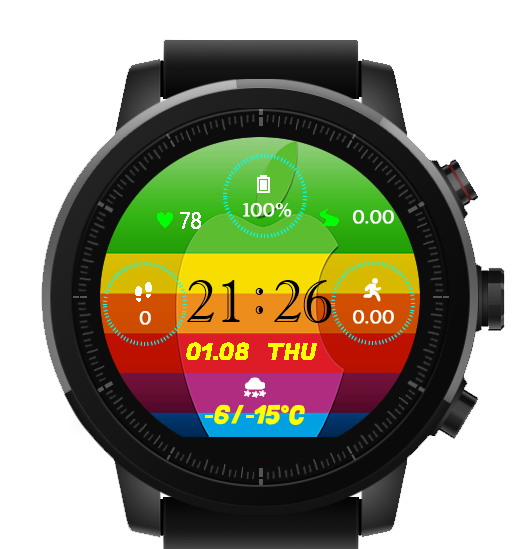 华米跃我Amazfit Pace, Stratos手表表盘