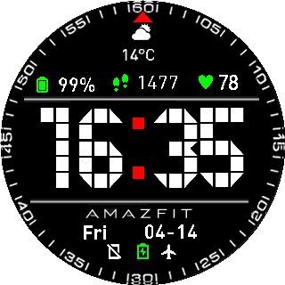 华米跃我Amazfit Pace, Stratos手表表盘