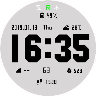 华米跃我Amazfit Pace, Stratos, Stratos 3手表表盘