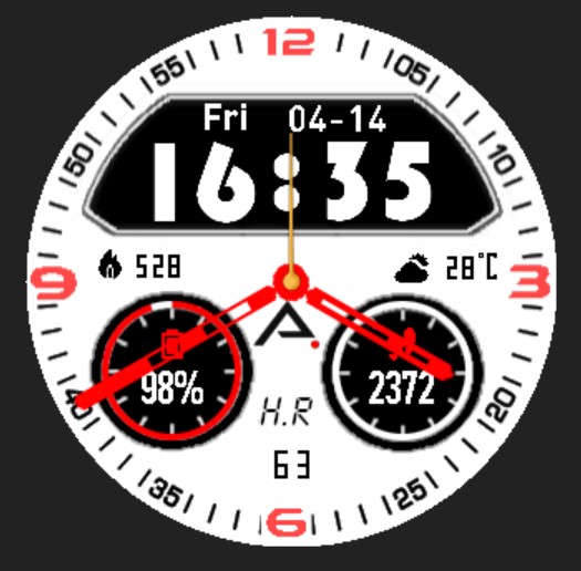 华米跃我Amazfit Pace, Stratos手表表盘