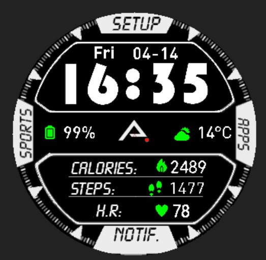 华米跃我Amazfit Pace, Stratos, Stratos 3手表表盘