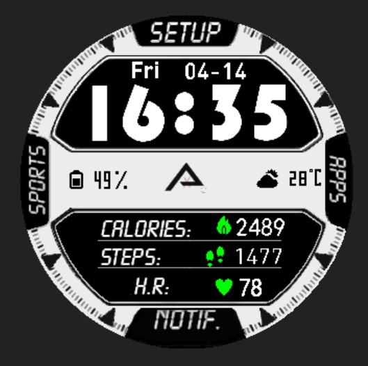 华米跃我Amazfit Pace, Stratos, Stratos 3手表表盘