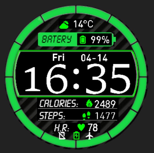 华米跃我Amazfit Pace, Stratos手表表盘