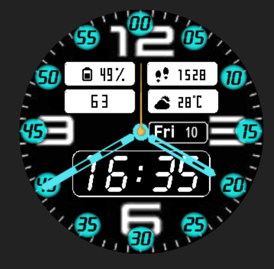 华米跃我Amazfit Pace, Stratos手表表盘