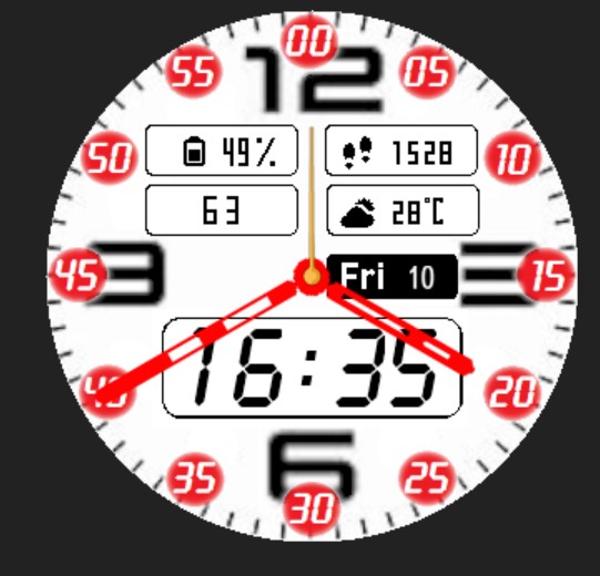 华米跃我Amazfit Pace, Stratos手表表盘