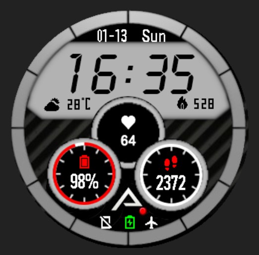 华米跃我Amazfit Pace, Stratos手表表盘