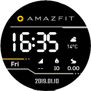 华米跃我Amazfit Pace, Stratos手表表盘