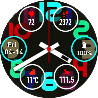 华米跃我Amazfit Pace, Stratos手表表盘