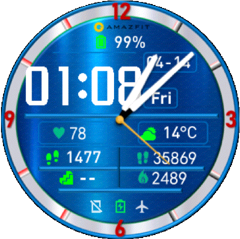 华米跃我Amazfit Pace, Stratos, Stratos 3手表表盘