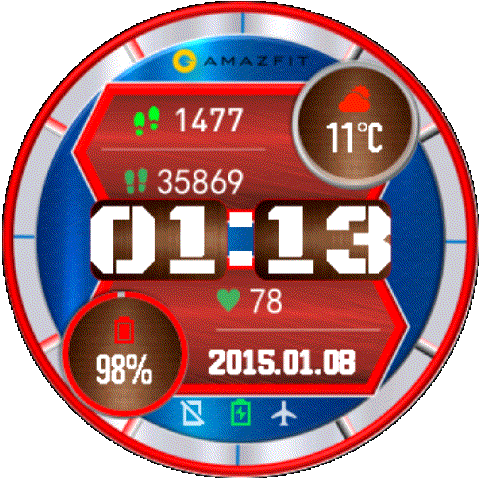 华米跃我Amazfit Pace, Stratos, Stratos 3手表表盘