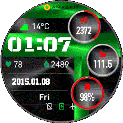 华米跃我Amazfit Pace, Stratos, Stratos 3手表表盘