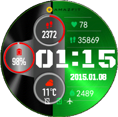 华米跃我Amazfit Pace, Stratos, Stratos 3手表表盘