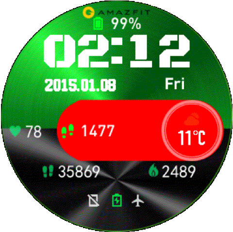 华米跃我Amazfit Pace, Stratos, Stratos 3手表表盘