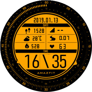 华米跃我Amazfit Pace, Stratos, Stratos 3手表表盘