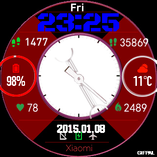 华米跃我Amazfit Pace, Stratos, Stratos 3手表表盘
