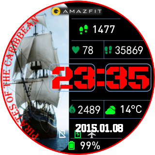 华米跃我Amazfit Pace, Stratos, Stratos 3手表表盘