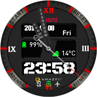 华米跃我Amazfit Pace, Stratos, Stratos 3手表表盘