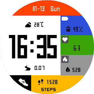 华米跃我Amazfit Pace, Stratos, Stratos 3手表表盘