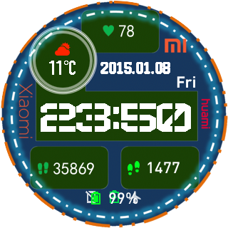 华米跃我Amazfit Pace, Stratos, Stratos 3手表表盘