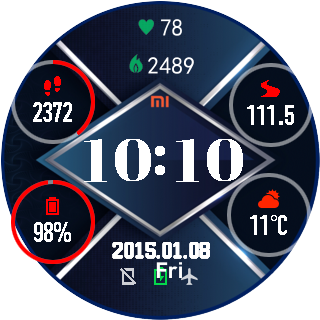 华米跃我Amazfit Pace, Stratos, Stratos 3手表表盘