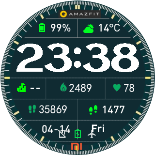 华米跃我Amazfit Pace, Stratos, Stratos 3手表表盘