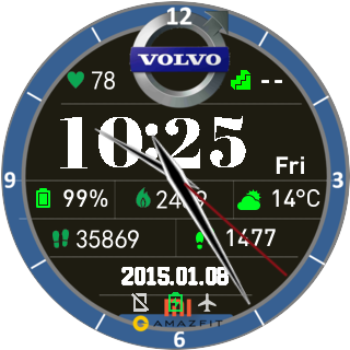 华米跃我Amazfit Pace, Stratos, Stratos 3手表表盘