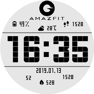 华米跃我Amazfit Pace, Stratos, Stratos 3手表表盘