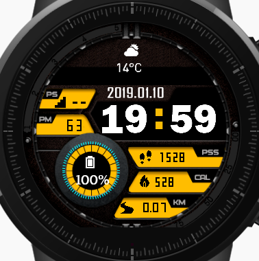 华米跃我Amazfit Pace, Stratos手表表盘