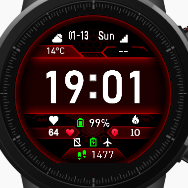 华米跃我Amazfit Pace, Stratos手表表盘