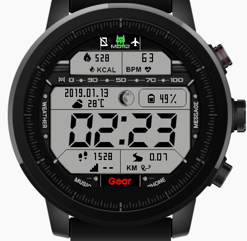 华米跃我Amazfit Pace, Stratos, Stratos 3手表表盘