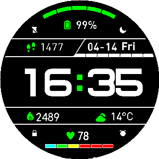 华米跃我Amazfit Pace, Stratos, Stratos 3手表表盘