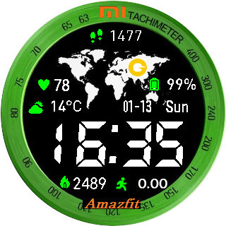 华米跃我Amazfit Pace, Stratos手表表盘